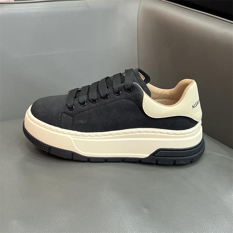 Scarpe con plateau autunnali nuove leggere sportive casual scarpe da ginnastica retrò pelle dl