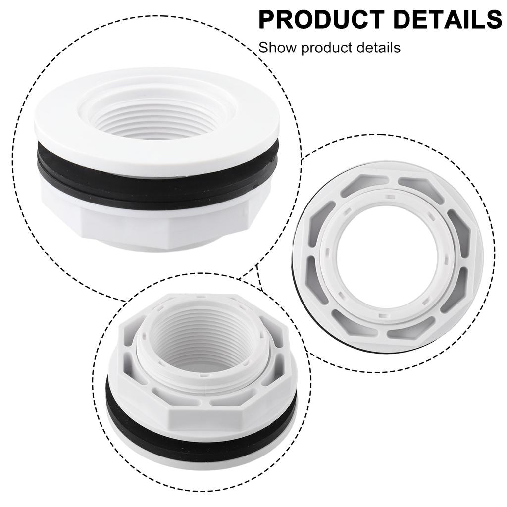 For Hayward Pool SP1023 Inlet Return Fitting With Locknut And Gasket Plastic Outdoor Water Sports Accessories Practical