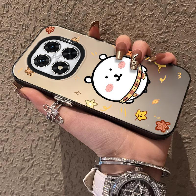 Brown Yellow Scarf Joke Bear Frosted Case for Xiaomi Redmi Note 14 13 12 10 Pro Plus 11S 14C 13C 12C 9C 11S K70 K60 A2 A1 Cover