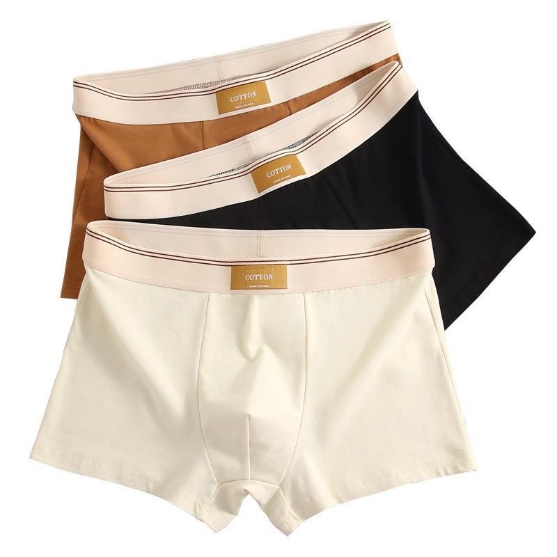 Men's Pure Cotton Antibacterial Boxer Briefs - Breathable Summer Shorts for Teens and Boys