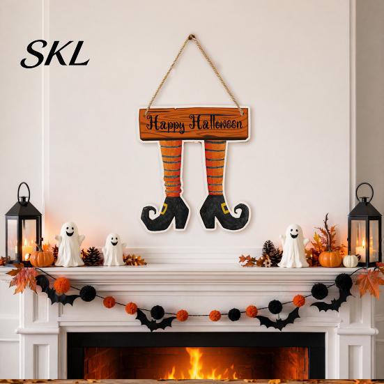 Halloween Festive Atmosphere Decor Pumpkin Door Hanging Decor, Spooky Wall Ornament for Party Decoration Pendant Scene, Front Entryway Decoration,