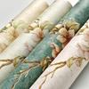 Retro American Country 3D Floral Non-woven Wallpaper for Bedroom and Living Room Decor