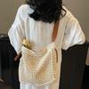 Beach Summer Bag for Women Mesh Woven Shoulder Bag Adjustable Strap Handbag Large Capacity Hobo Bag for Travel Vacation