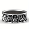 1pc Mythological Giant Wolf Fenrir Defense Totem Amulet Hip-hop Pirate Wolf Ring