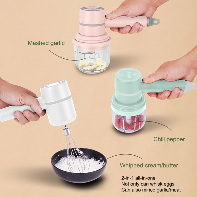 Wireless Mini Mixer Electric Food Blender Handheld Mixer Egg Beater Automatic Cream Food Cake Baking Dough Mixer