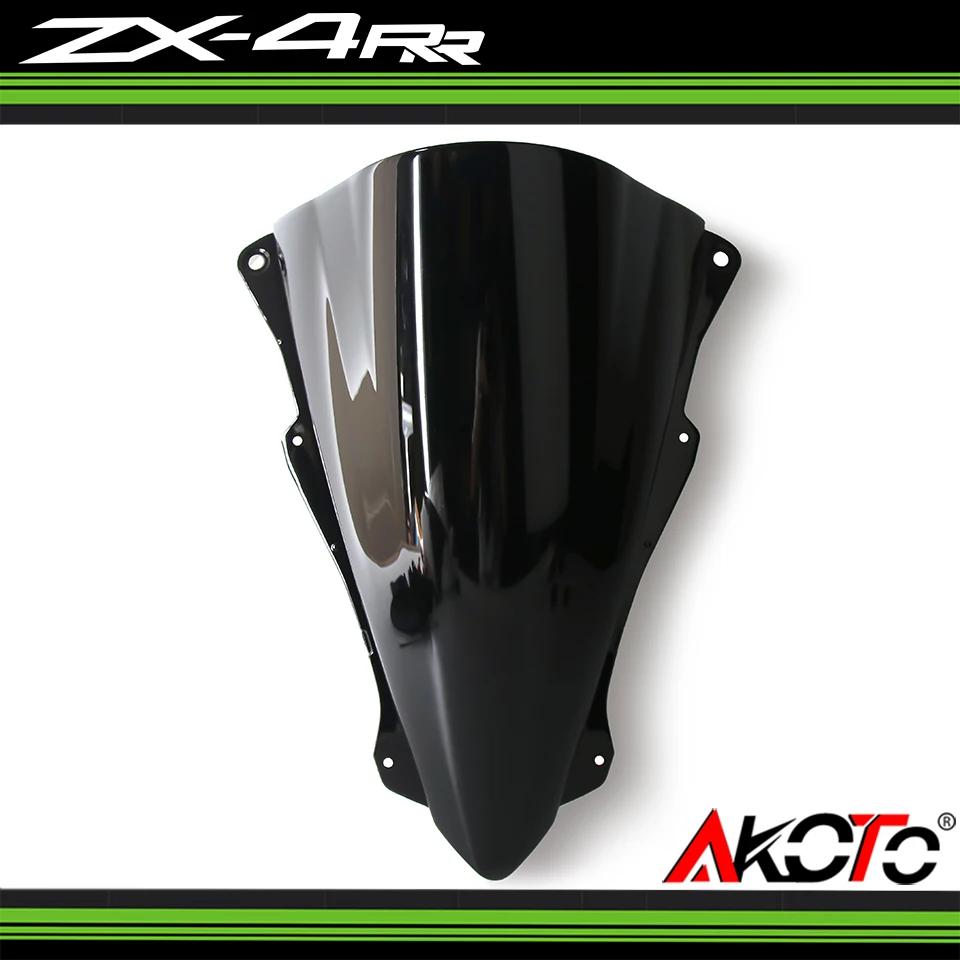 2025 NEW Double Bubble Viser Windshield Windscreen Wind Deflector For Kawasaki Ninja ZX-4RR 4R 25R 25RR ZX4RR ZX4R ZX25R ZX25RR
