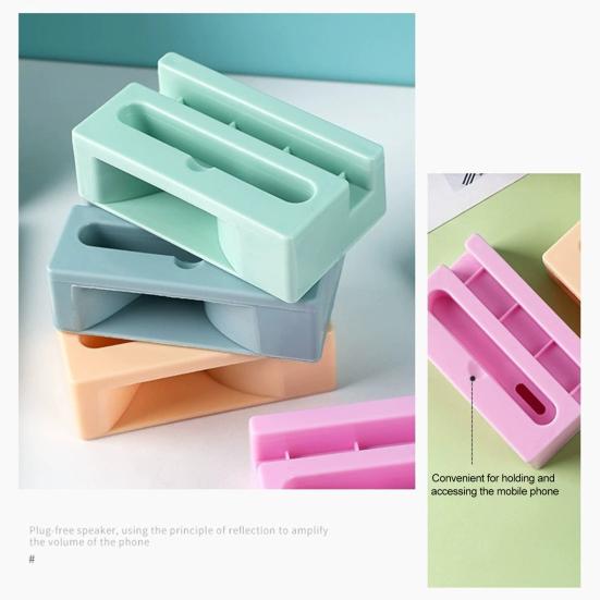 Stojan na telefon Zesilovač Hands-free Stolní držák Univerzální Líný držák pro Streamování hudby Videohovory TV pořady