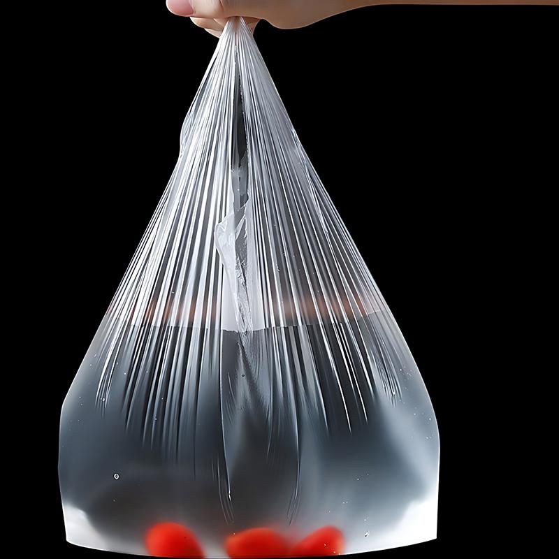 1 Roll Food Bags with Handle Fresh-keep Bag 100PCS/Roll S/M/L 3 Size Available Plastic Leakproof Snack Bag Kitchen Accessory ZYF