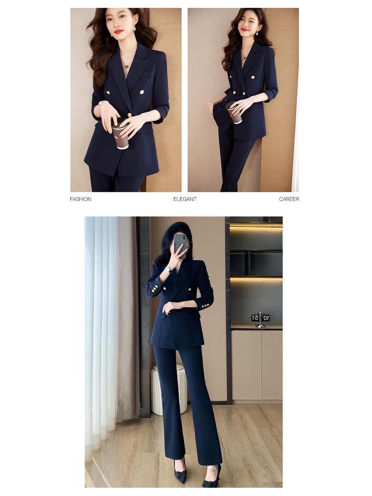 Women's 2025 High-End Professional Suit Set - Spring/Autumn Formal Wear