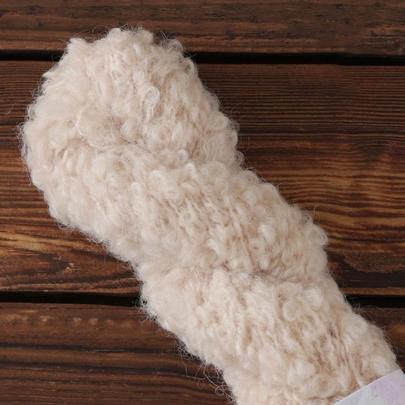 Wool Circle Solid Color Yarn Hand Woven Diy Scarf Hat Sweater Medium Thick Merino Wool Thread Soft And Comfortable Fluffy