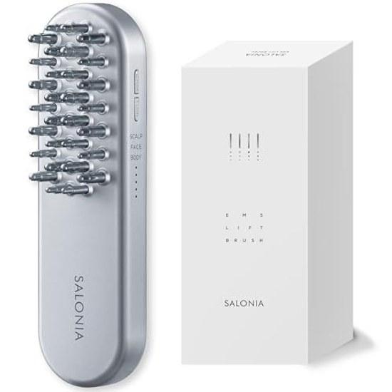 SALONIA EMS Lift Brush Electric Facial Device Scalp Up