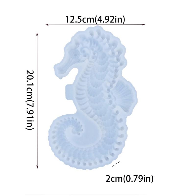Hippocampus Decorations Mold Wall Hangings Epoxy Mould Silicone Mold for Resin Crafts Unique Wall Embellishments Mold