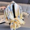 Women 180*90cm Fashion Beautiful Soft Silk Scarves Female Lady Shawl Hijab Wrap Foulard Bandanna Muffler Beach Pareo