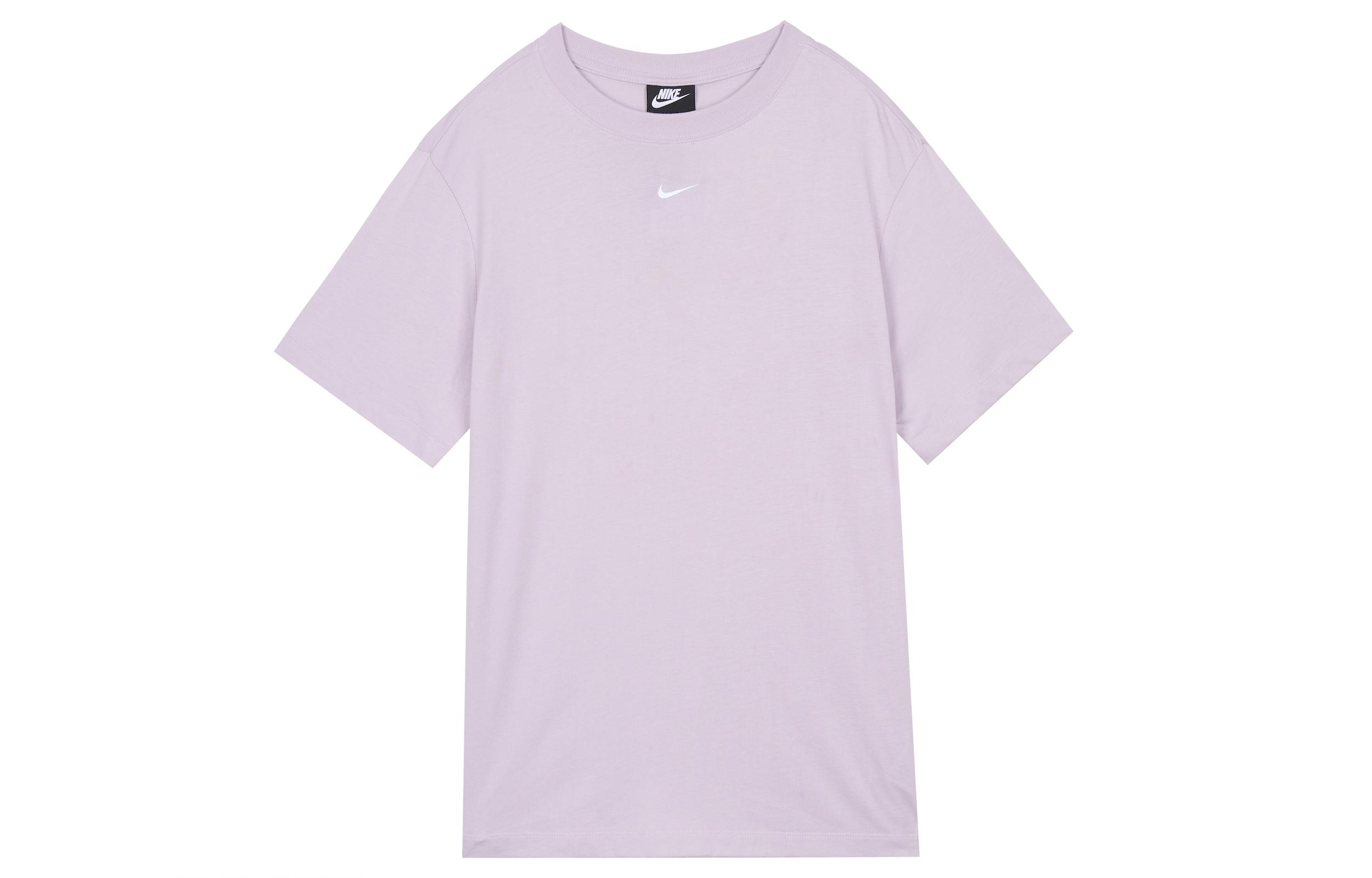 Nike Sportswear Essentials Drop Shoulder Sleeve T Shirt Women s Light Purple DH4256-576 XL