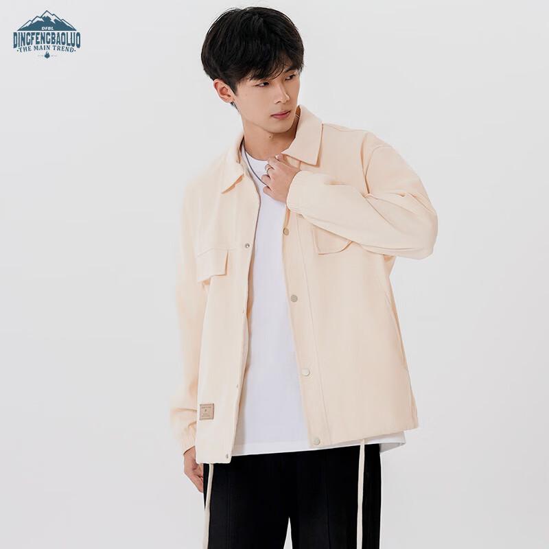 Dingfengbaoluo Herren Freizeit-Arbeitsjacke mit Revers