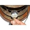 Antikes Vintage Messing Orrery Sonnensystem Sonne Erde Mond Sumpf mit Holzsockel