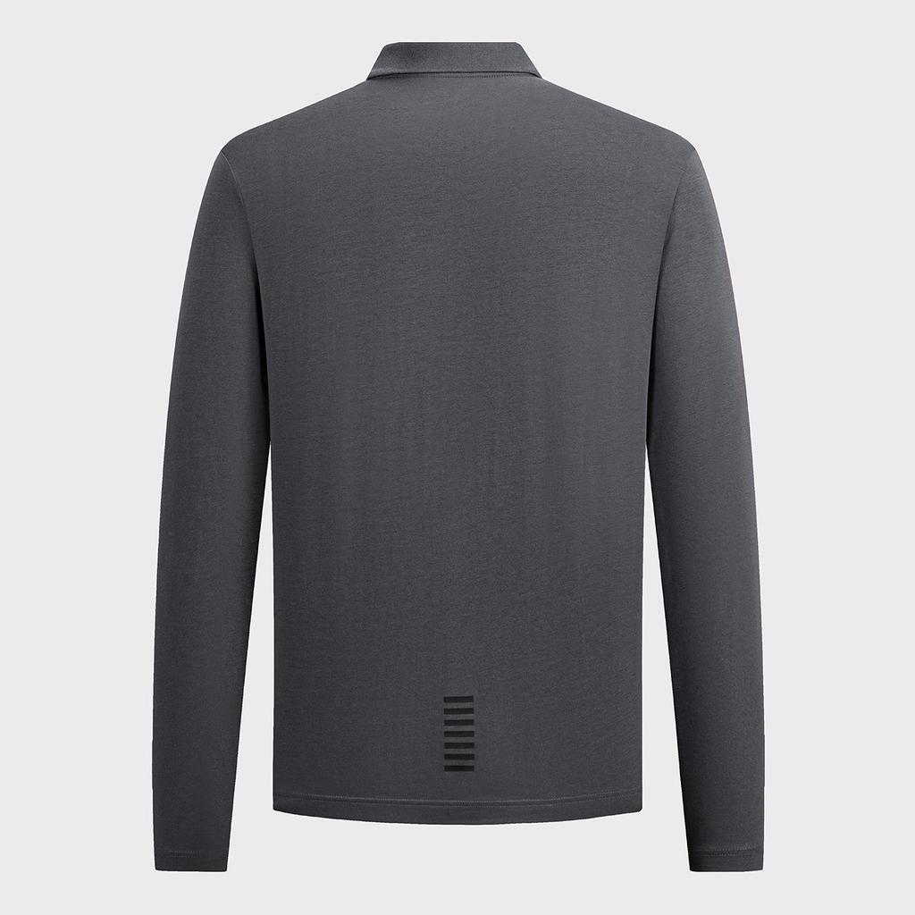 Emporio Armani 2025 Autumn Winter Casual Commuter Versatile Long Sleeve Polo Shirt Men Tops 8NPF15-PJVQZ-U8117