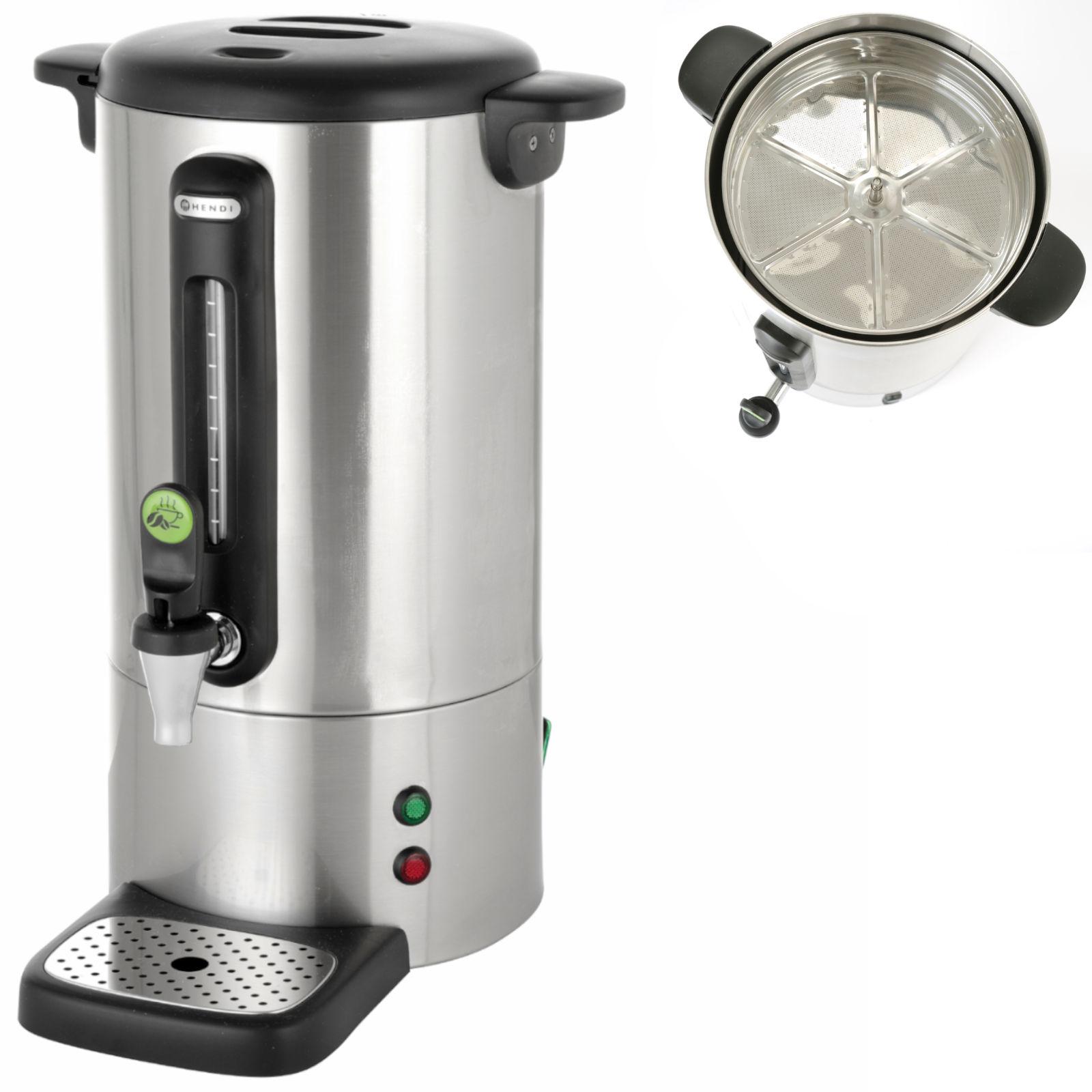 Kaffee-Perkolator mit Tropfstopp, Stahl, Concept Line, 7 l, Hendi 211434