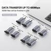 1-8 szt. Mini Adapter Konwerter USB Typu C Męski na iOS Micro Mini USB Żeński, Złącze Szybkiego Ładowania 480 Mbps Synchronizacji Danych Dla Xiaomi Samsung Telefon Komórkowy Smartphone