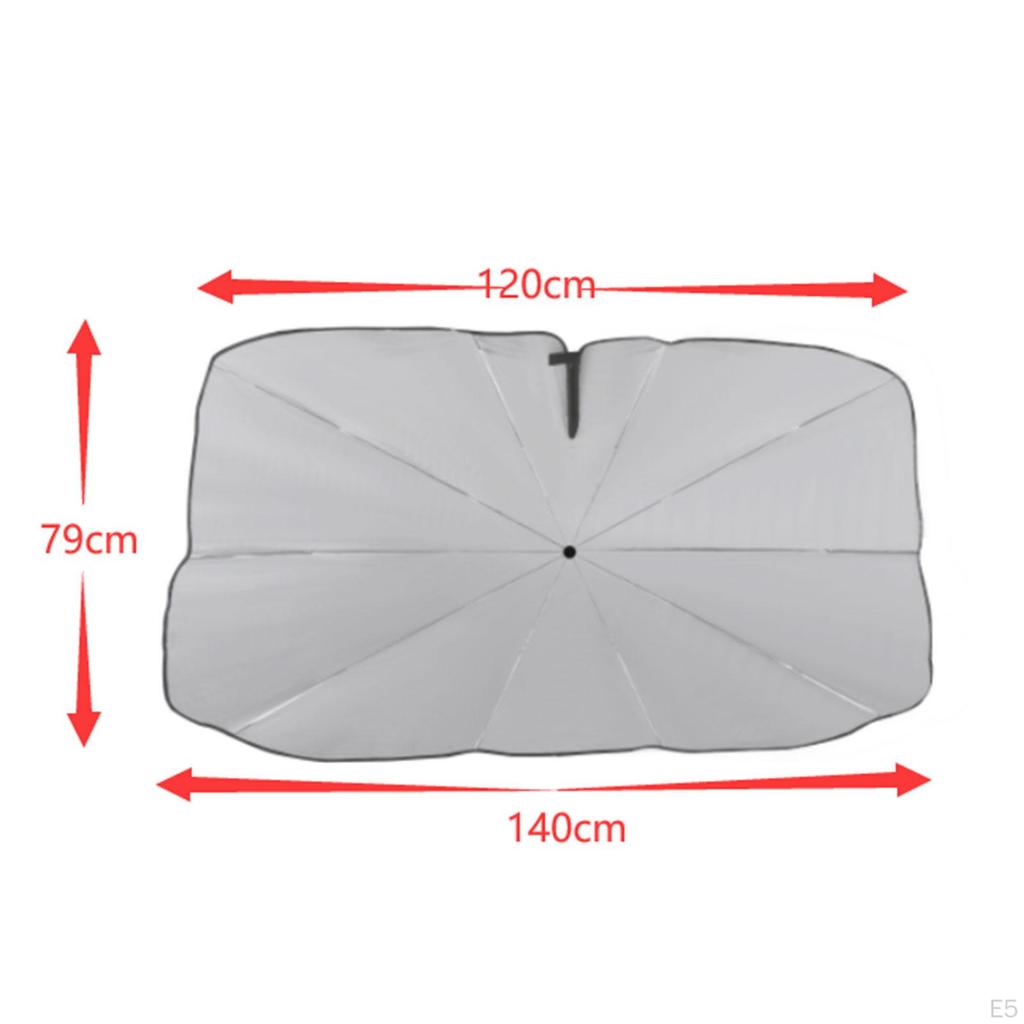 Car Sun Shade Cover with Flexible Handle for Easy Storage and Cooling