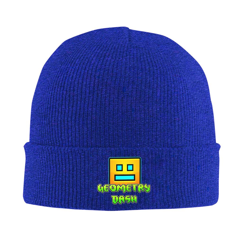 Video Game Geometry Dash Winter Skullies Beanies Hat Warm Autumn Knitted Hats Bonnet Caps for Women Men