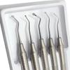 5 Stück Dental Zahnfleischretraktionsfaden-Packer Gezahnter Separator Picker Platzierungsinstrument Zahnarztwerkzeuge