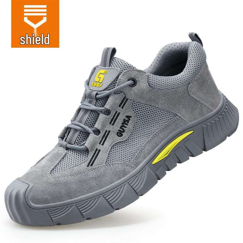 Weir Dun Men s Anti-Smash Puncture-Resistant Safety Shoes 0266KV 39 серый