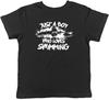 Boy Who Loves Swimming Kids T-Shirt Swim Swimmer Childrens Boys Girls Gift