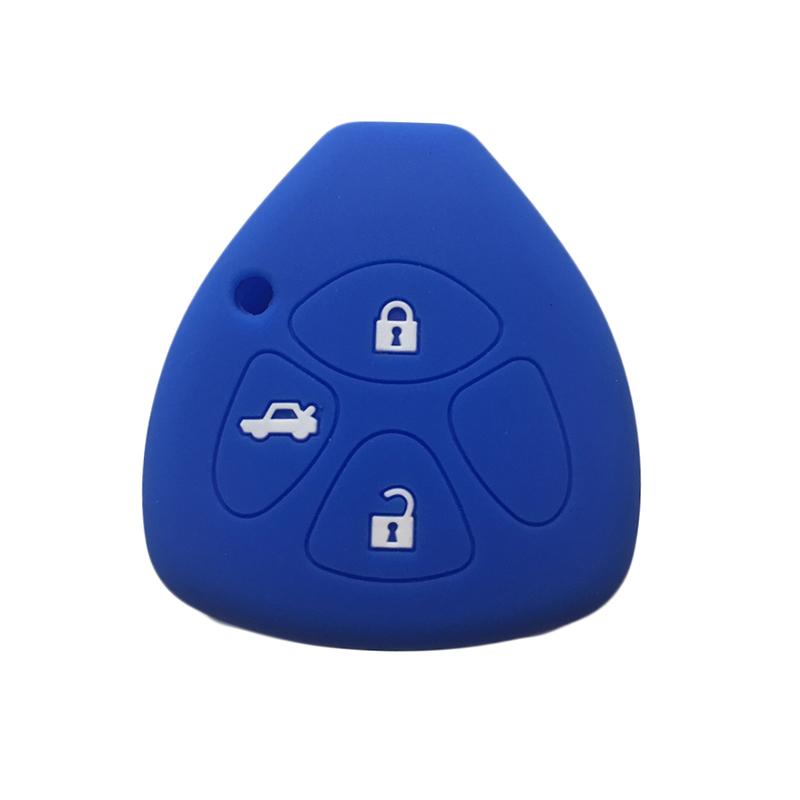 Schlüsselanhängerhülle für Toyota Yaris/Vitz Auris Mk I 2007 Corolla Verso Hilux 7 RAV4 Porte Camry Autoschlüsselhülle Schlüsselanhänger 2/3/4 Tasten