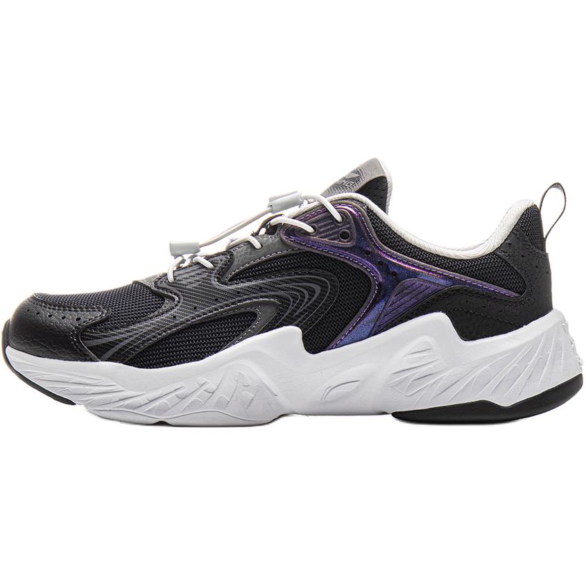 

Li Ning Детская спортивная серия лайфстайл Удобные мягкие повседневные кроссовки Детские повседневные кроссовки Черные YKCV104-1 34