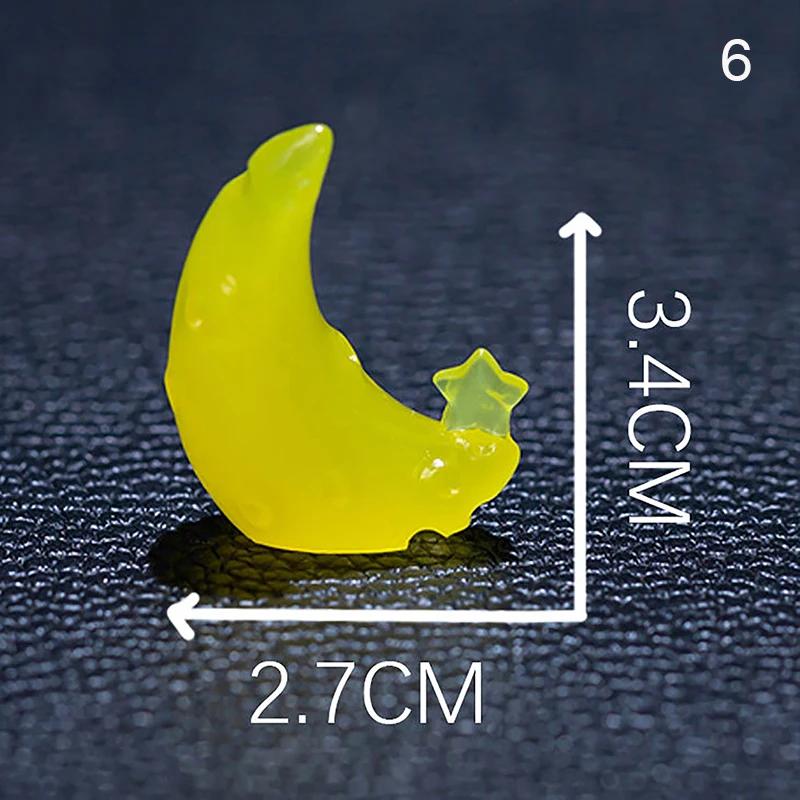 Cartoon Luminous Astronaut Ornament Mini Glow Animal Ornaments Micro Garden Landscape DIY Car Ornaments Decorations Toys