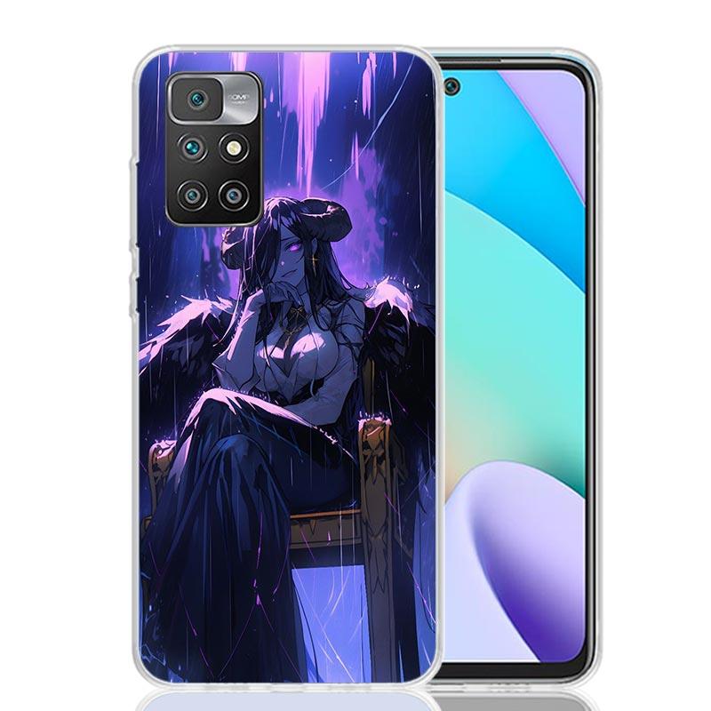 Albedo Overlord Anime Phone Case For Xiaomi 14C 13C 12C 13 12 10 10A 10C 9 9A 9C 9T 8 8A 7 7A 6 6A K70 Pro K60 K40 K20 14C 13C 1