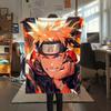 Naruto (Color Background)  Print Flannel Blanket, High quality Comfortable for All Seasons, Home Decor, Warmth and Comfort