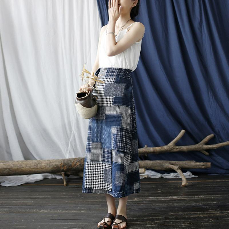 Women's Retro Literary and Artistic Old Washed Loose Summer Skirt One-piece Women's Skirt