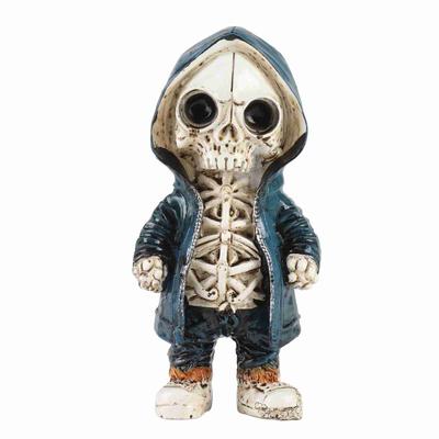 Skelettfiguren Cool Exquisite Harz Skelettstatue für Heimparty Schreibtischdeko Geschenk Typ A