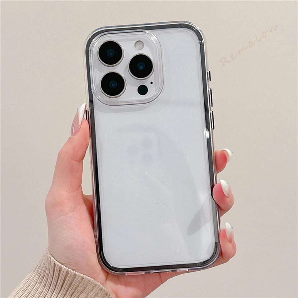 

Прозрачный силиконовый чехол для телефона Candy для iPhone 16E 15 14 13 12 11 16 Pro Max Plus Прозрачный Милый Прозрачный Защитник Ударопрочная Крышка For iPhone 16E