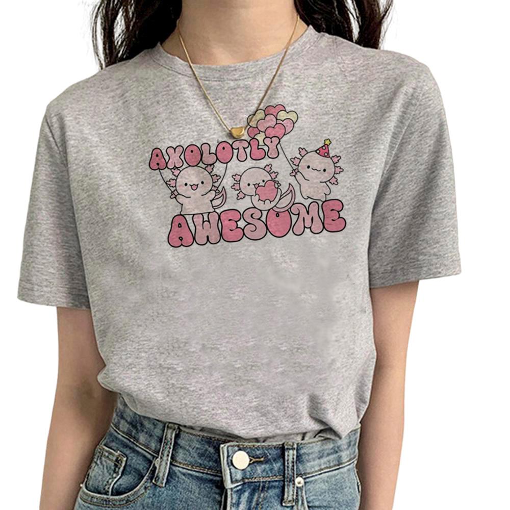 Axolotl tshirt Women funny tshirts feUnisex Unisexga comic anime clothes