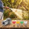 5 Nozzle Garden Hose To Power Washer Adapter Stainless Steel Hose Adapter Kit  For Garden Etc
