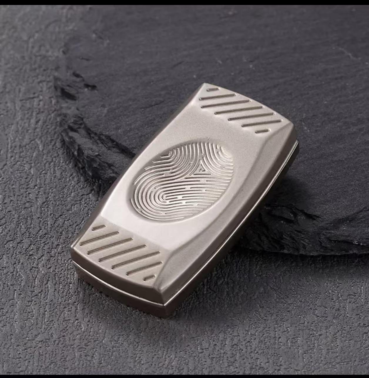 

Fingerprint Magnetic Haptic Thumb EDC Fidget Slider Metal Stress Relief Sensory ADHD Toy Gadget Relax Gift for Adults Favors
