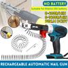 Electric Nail Guns DC 18V Nailer Stapler Woodworking Cordless Electric Tacker Furniture Staple Guns Power Tools for 18V Battery