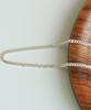 Alleun Silver 925 Silk Square Curved Chain Necklace