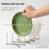 Adjustable Stainless Steel Telescopic Storage Shelf and Dish Rack