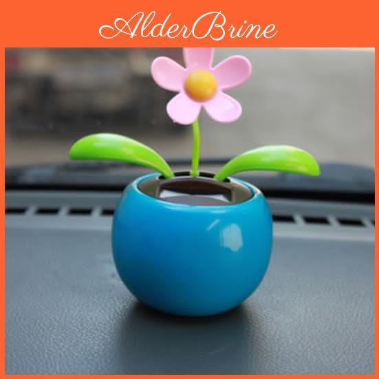 Swinging Powered Dancing Solar Animated Flower Toy Car Styling Home Decoration