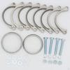 Exhaust Flange Brackets Repair 18101405737 Replaces 18111719417 for BMW E46 M3 Easy to Install Spare