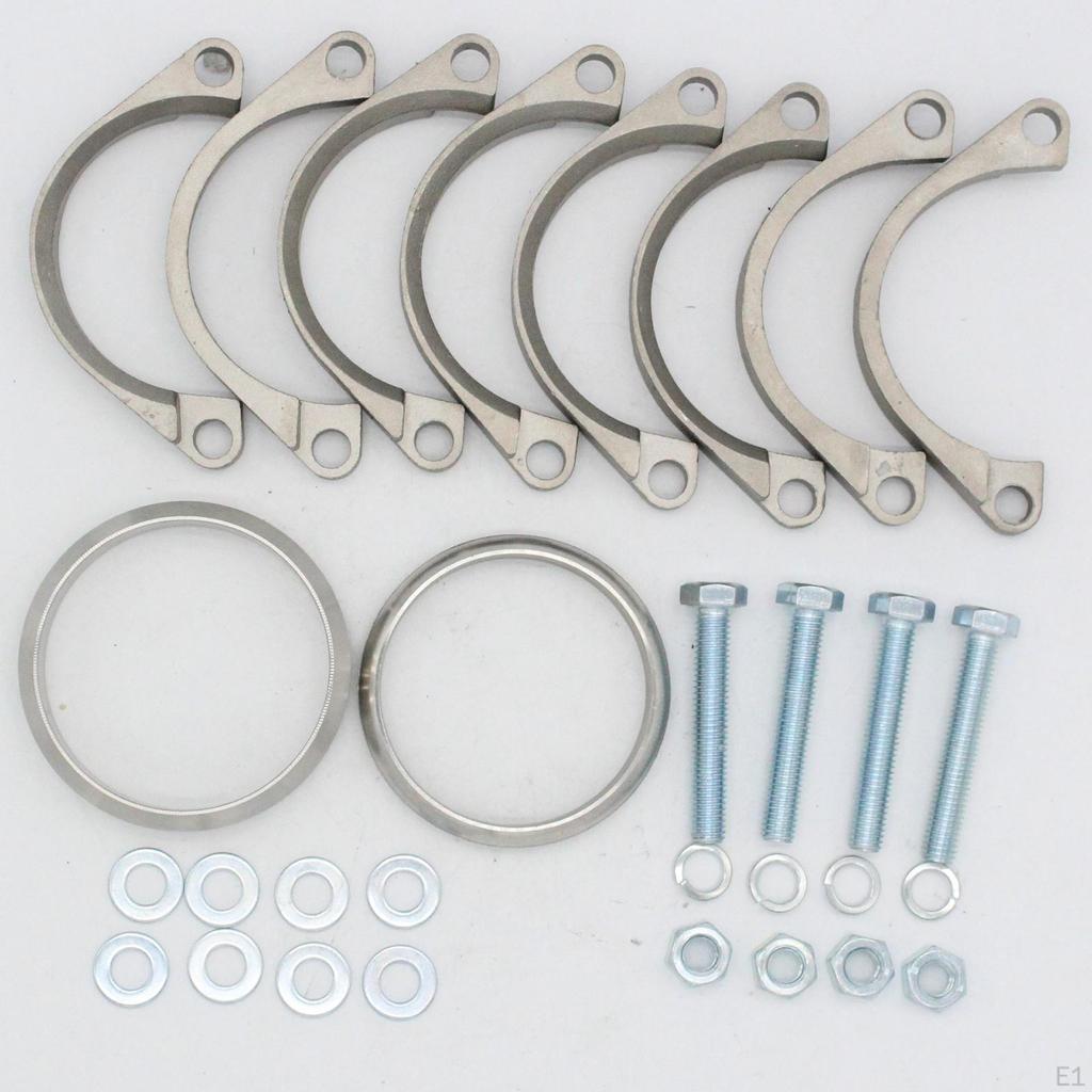 Exhaust Flange Brackets Repair 18101405737 Replaces 18111719417 for BMW E46 M3 Easy to Install Spare
