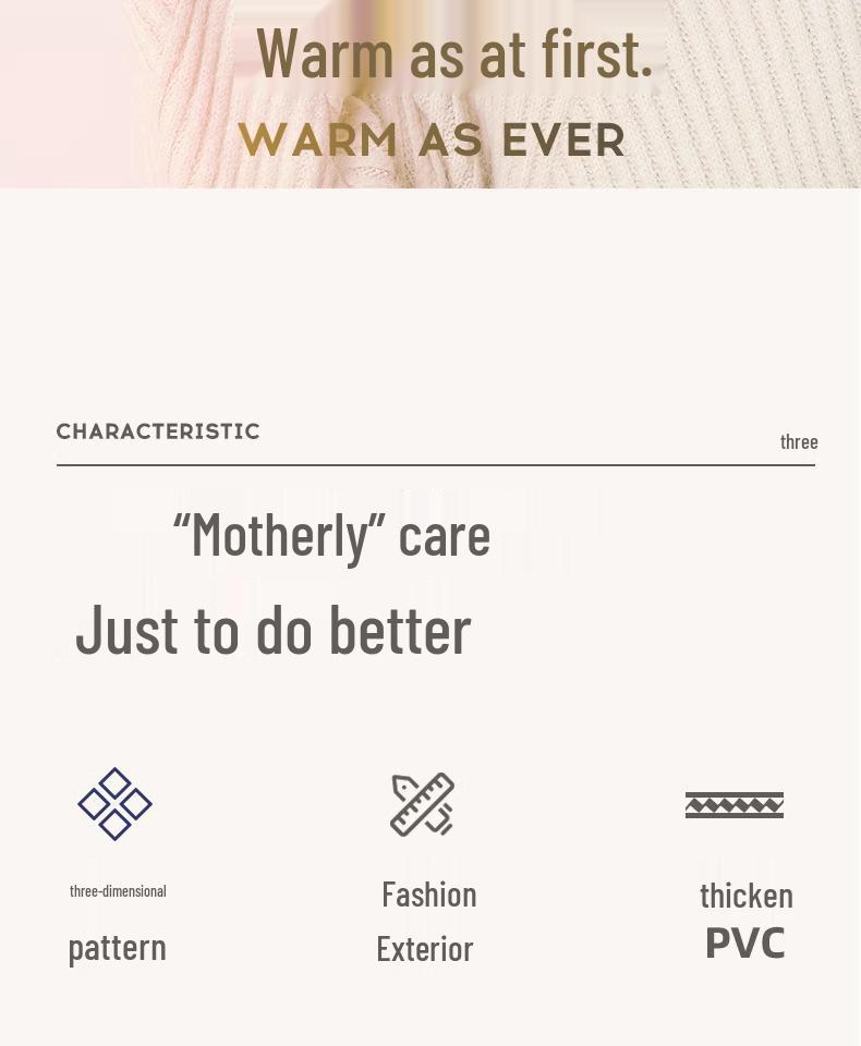 Long PVC Hot Water Bottle Hand Warmer & Massage Bag