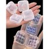 10pcs Transparent Plastic Portable False Eyelash Storage Box, Multipurpose Jewelry Earrings Studs Necklace Organizer, Dustproof Jewelry Display Case