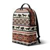 Großkapazität Bedruckter Patchwork-Rucksack Reise Pendeln Schule Outdoor-Nutzung Unisex Umhängetasche