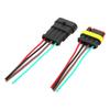 2 Sets 4Celsius5Celsius6 Pin Car Waterproof Electrical Connector Plug with Wire Cable
