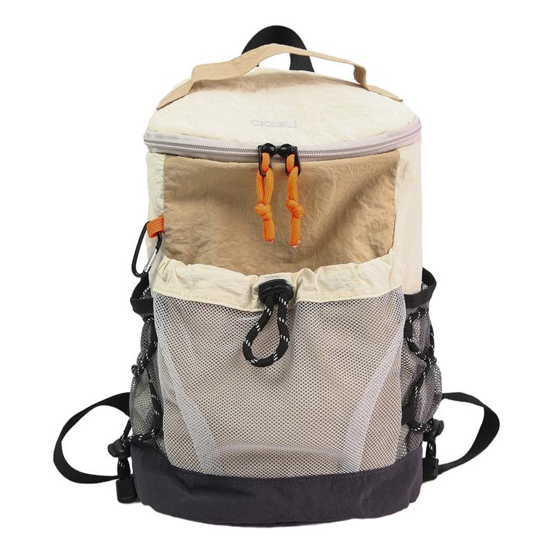 Casual bento bag Double compartment Large capacity backpack Travel camping Sports Unisex backpack